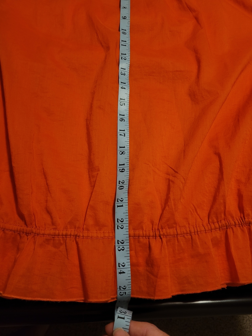 Sundance, Beautiful orange, cotton top In large. Short-Sleeve - Picture 11 of 15
